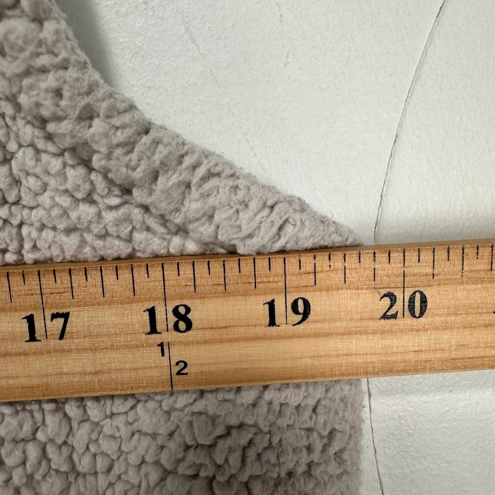 The North Face Deep Pile Fleece Vest Youth XL (18/20) Beige Full Zip Jacket - Picture 10 of 13